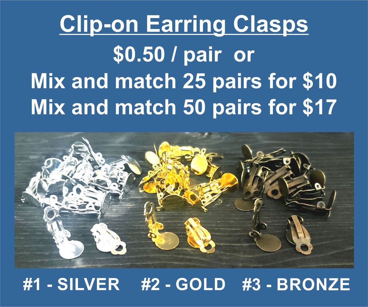 Clip-on Earring Clasps – The Busy Beaver