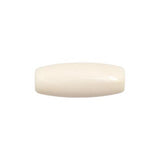 1'' Acrylic Hairbone Pipe Beads, 25pc White