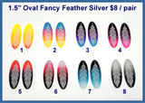 1.5"Oval Fancy Feather