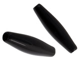 1.5'' Acrylic Hairbone Pipe Beads, 25pc Black