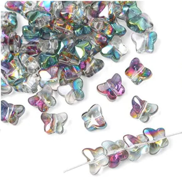 7.5x10mm Crystal Butterfly Beads