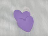 37mm Matte Heart Flexible PVC Cabs