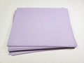 Stack of #14 lilac faux leather sheets with a pebbled grain texture