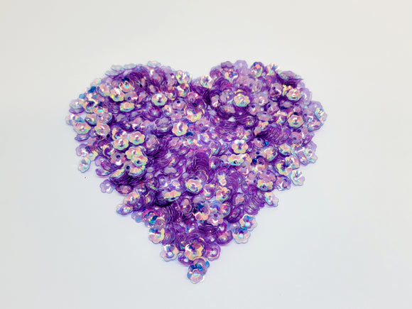 6mm Flower Sequins, Violet