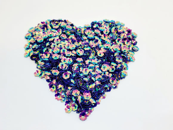 6mm Flower Sequins, Mystic Purple