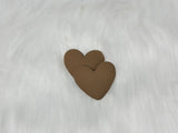 37mm Matte Heart Flexible PVC Cabs