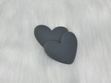 37mm Matte Heart Flexible PVC Cabs