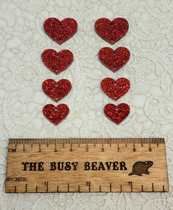 Acrylic 4 Tier  Heart Set