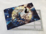 Magnetic Lid Beading Board - Stained Glass Wolf