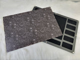 Magnetic Lid Beading Board - Matte Black Skulls and Roses