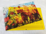 Magnetic Lid Beading Board - Stained Glass Bear & Cub