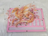 Magnetic Lid Beading Board - Pink Dragon