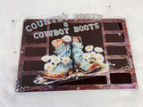 Magnetic Lid Beading Board - Cowboy Boots