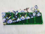 Magnetic Lid Beading Board - Hummingbirds w/ Blue Flowers