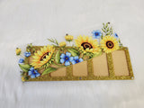 Magnetic Lid Beading Board - Sunflowers and Blue Flowers