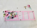 Magnetic Lid Beading Board - Hummingbirds & Pink Flowers