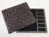 Magnetic Lid Beading Board - Matte Black Skulls and Roses