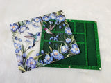 Magnetic Lid Beading Board - Hummingbirds w/ Blue Flowers