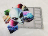 Magnetic Lid Beading Board - Alien
