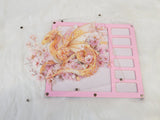 Magnetic Lid Beading Board - Pink Dragon