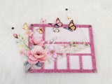 Magnetic Lid Beading Board - Florals and Butterflies