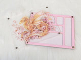 Magnetic Lid Beading Board - Pink Dragon