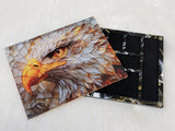 Magnetic Lid Beading Board - Stained Glass Eagle