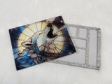 Magnetic Lid Beading Board - Stained Glass Wolf