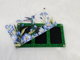 Magnetic Lid Beading Board - Hummingbirds w/ Blue Flowers