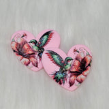 Busy Beaver Exclusives - Premium 3D 37mm Resin Heart Cabochons - Humming Bird