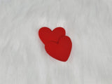 37mm Matte Heart Flexible PVC Cabs