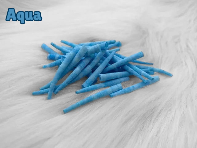 Shell Material Connector Dyed Smooth Dentalium Shells - Aqua – The Busy Beaver