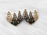 Busy Beaver Exclusives - Premium 3D 37mm Resin Heart Cabochons - Christmas 3