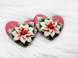 Busy Beaver Exclusives - Premium 3D 37mm Resin Heart Cabochons - Christmas 4