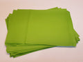 Stack of #7 kelly green faux leather sheets with a pebbled grain texture