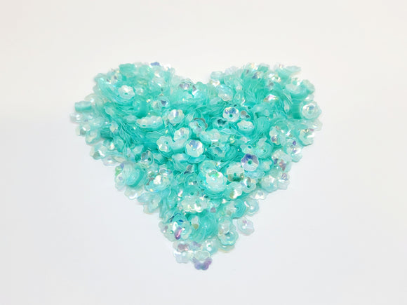 6mm Flower Sequins, Seafoam