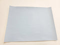 Stack of #9 pale blue faux leather sheets with a pebbled grain texture
