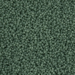 Preciosa 11/0 Seed Beads Alabaster Eucalyptus Solgel