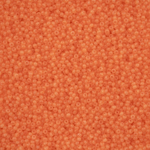 Preciosa 11/0 Seed Beads Alabaster Orange Solgel