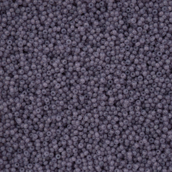 Preciosa 11/0 Seed Beads Alabaster Violet Solgel