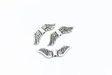 Angel Wings Antique Silver 7x24mm Metal Spacer Bead