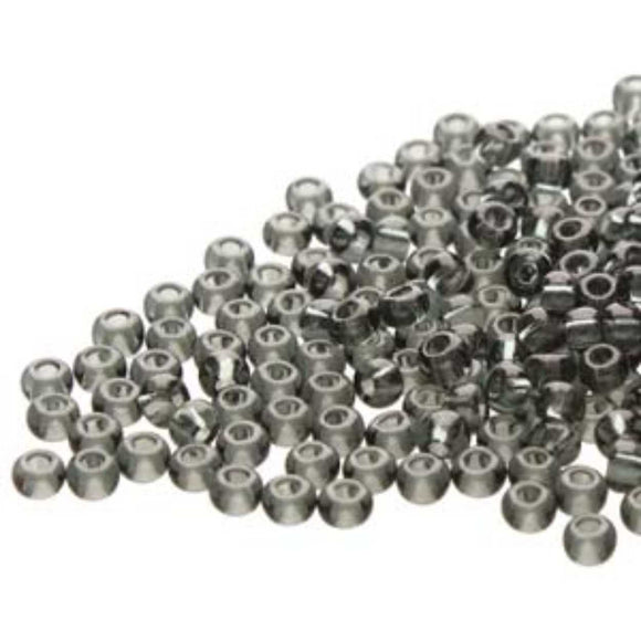 Preciosa 11/0 Seed Beads Transparent Black Diamond