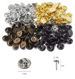 Broach Pins with Pinch Back, 4.5x8mm