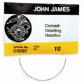 John James curved beading needles, size 10, in their retail package