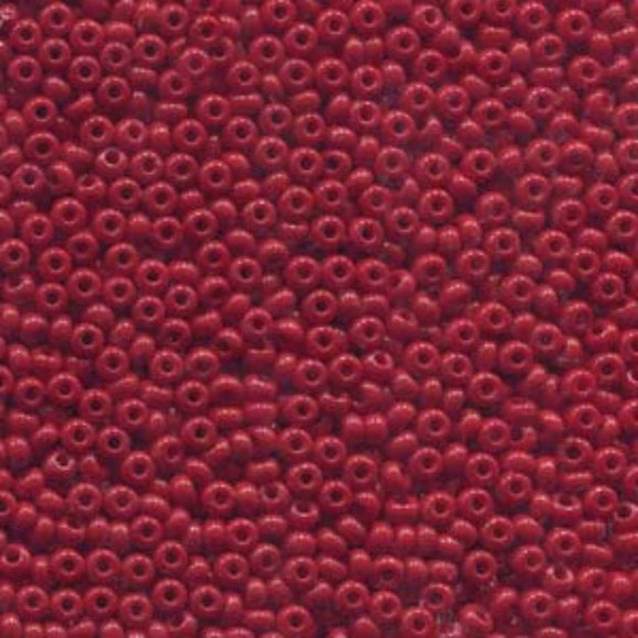 Preciosa 11/0 Seed Beads Opaque Dark Red