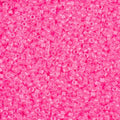 Close-up of Miyuki Delica 11/0 DB2036 cylinder beads in luminous cotton candy