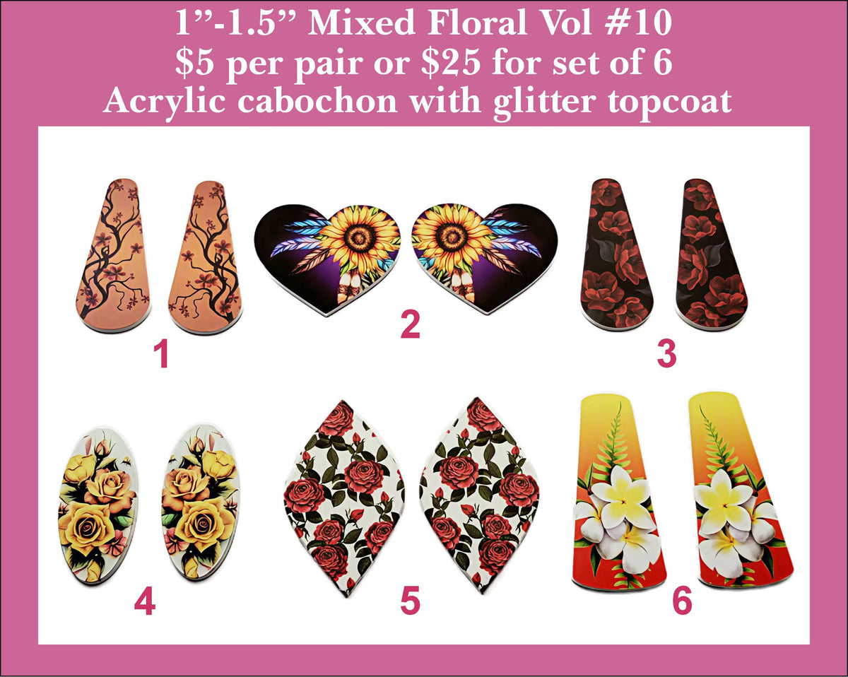 1'' to 1.5'' Florals Vol 10