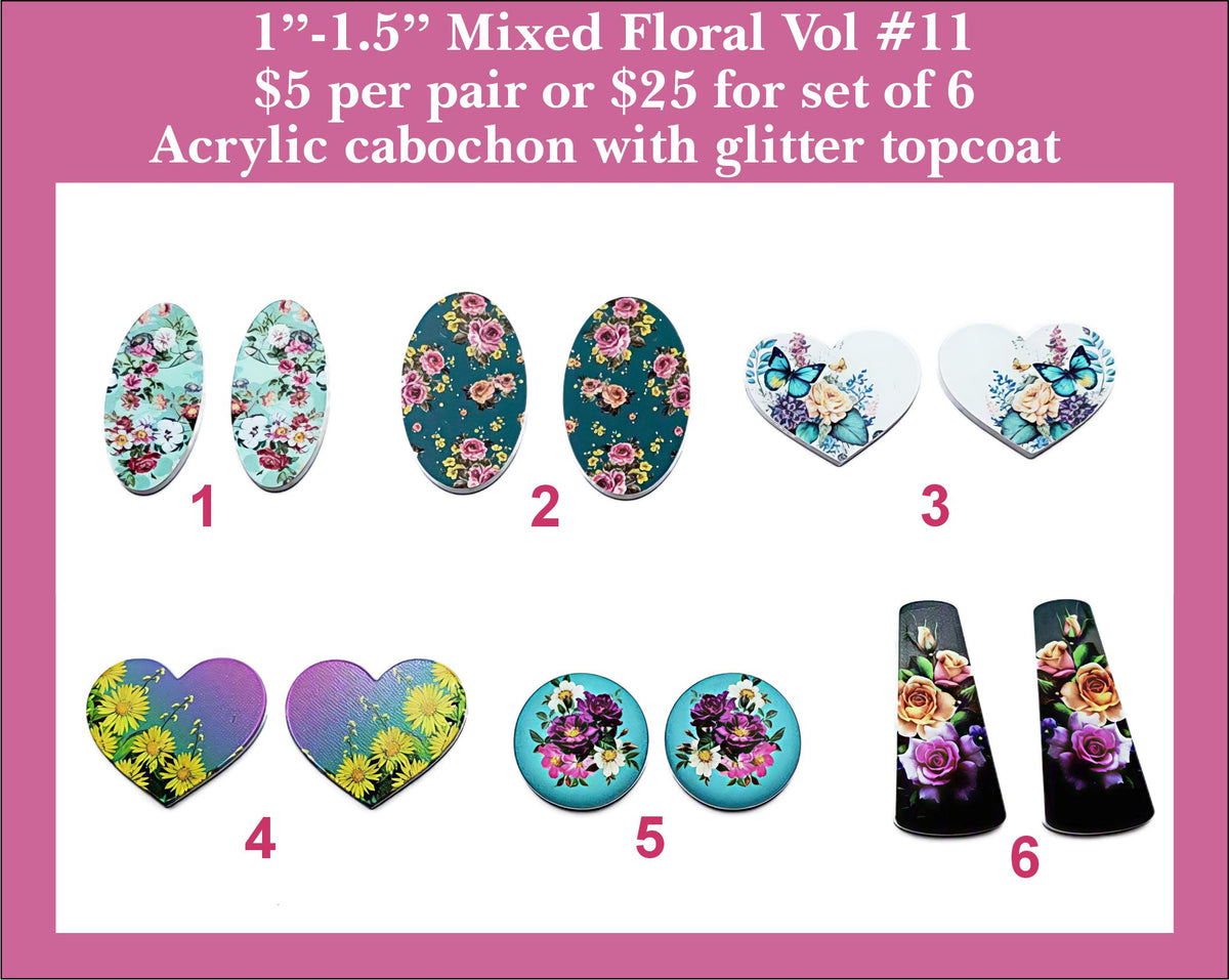 1'' to 1.5'' Florals Vol 11