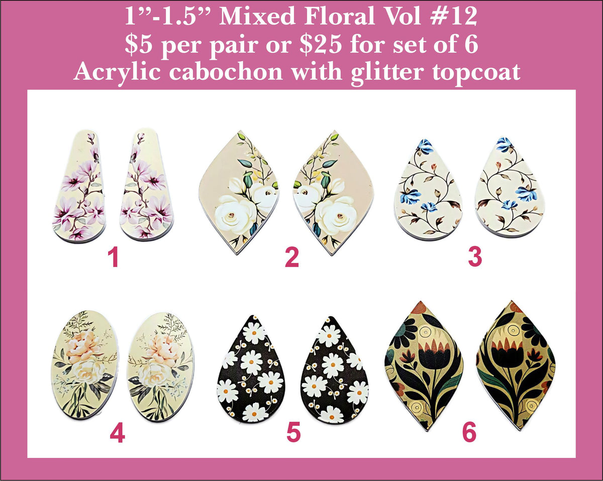 1'' to 1.5'' Florals Vol 12
