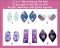 1'' to 1.5'' Florals Vol 14